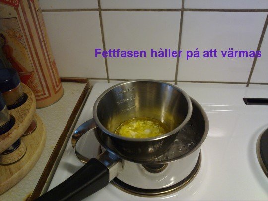 Fettfasen håller på att värmas