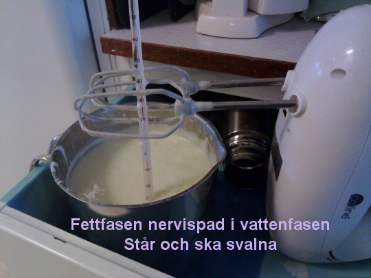 fettfasen nervispad i vattenfasen och satsen väntar på att svalna så tredje fasen kan vispas ner fettfasen nervispad i vattenfasen och satsen väntar på att svalna så tredje fasen kan vispas ner