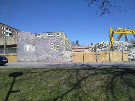Rivning av fd stadsdelsförvaltningen 27/4 Rivning av fd stadsdelsförvaltningen 27/4