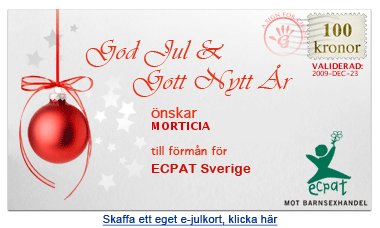 ECPAT Julkort