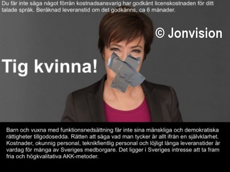 Mona Sahlin utan rätt att tala